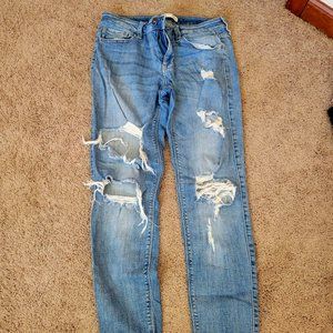 Daytrip skinny jeans, very destructed, 30 Short